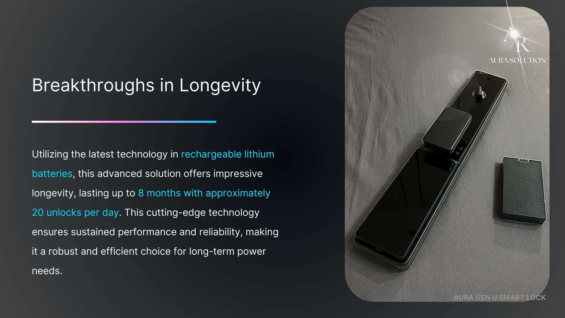AURA GEN U smart lock with compact design, fingerprint and PIN access, featuring built-in 1080p HD Cat Eye Camera for real-time video monitoring on Malaysian homes.